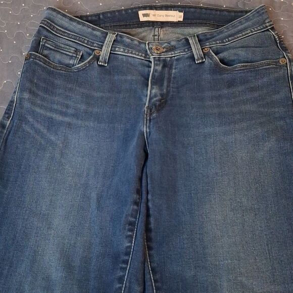 Levi's 523 Curvy Bootcut Jeans size 10 - Picture 4 of 6